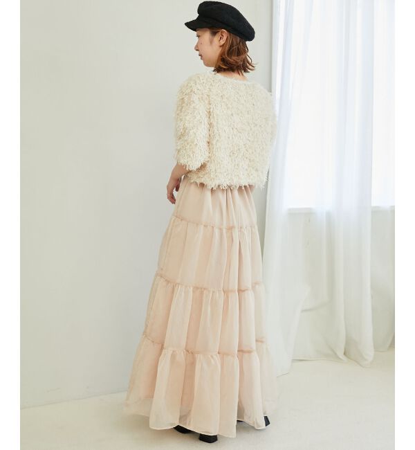MAJESTICLEGON「シアーボリュームティアードスカート」|スカート|