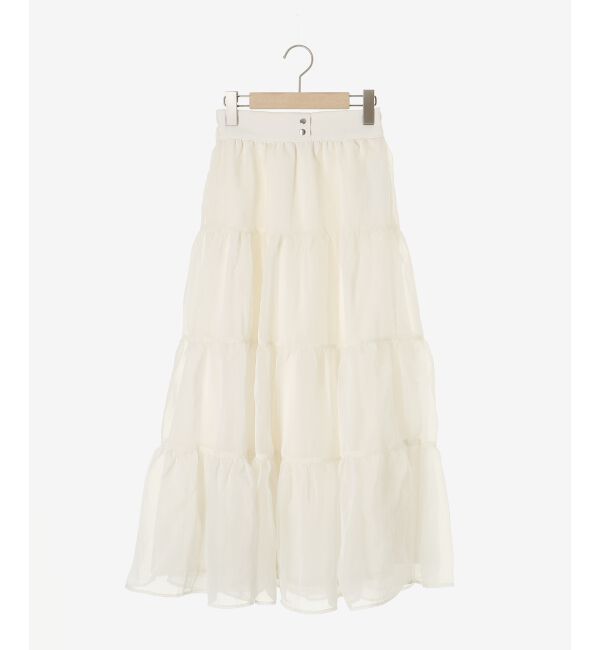MAJESTICLEGON「シアーボリュームティアードスカート」|スカート|