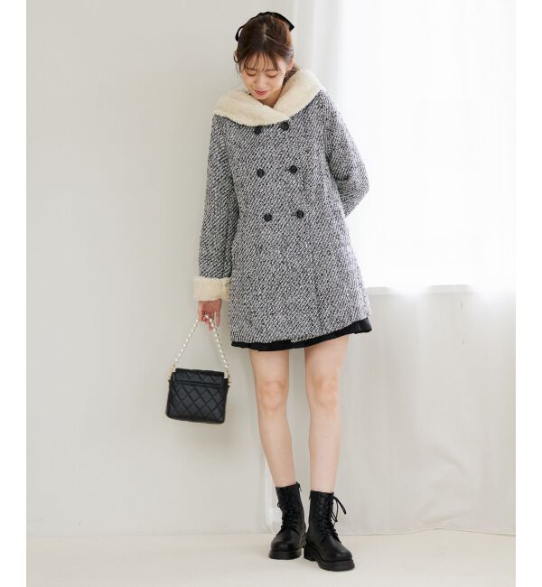 MAJESTICLEGON「フードボアコート」|ダウン|