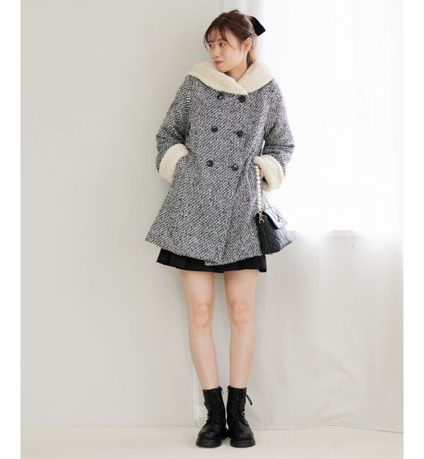 MAJESTICLEGON「フードボアコート」|ダウン|