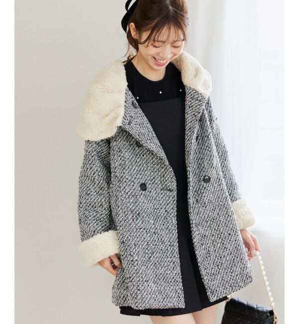 MAJESTICLEGON「フードボアコート」|ダウン|