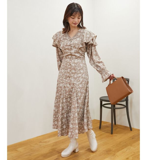 MAJESTICLEGON「スタイルアップフリルワンピース」|ワンピース|