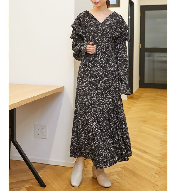 MAJESTICLEGON「スタイルアップフリルワンピース」|ワンピース|