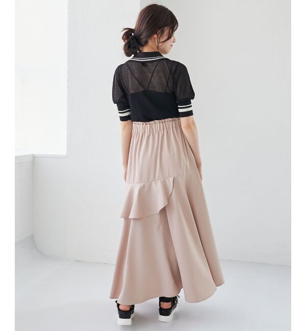 MAJESTICLEGON「シャイニーシアーポロニット」|ニット・セーター|