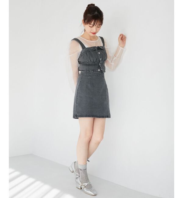 MAJESTICLEGON「シアーパワショルトップス」|シャツ・ブラウス|