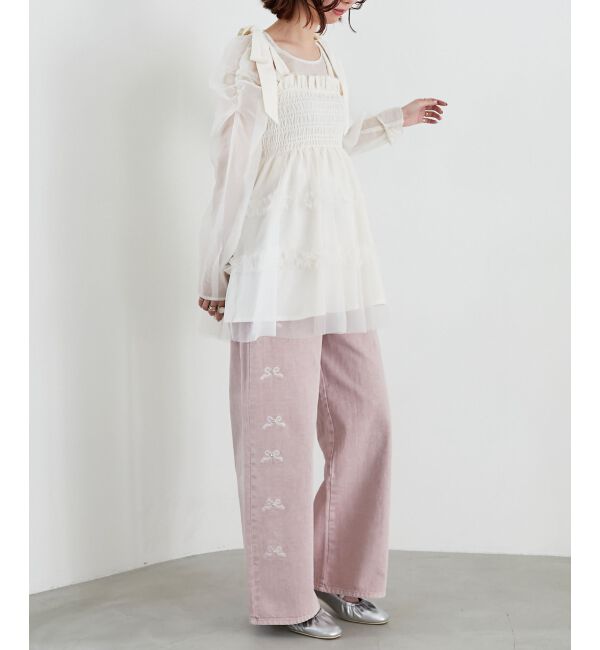 MAJESTICLEGON「シアーパワショルトップス」|シャツ・ブラウス|