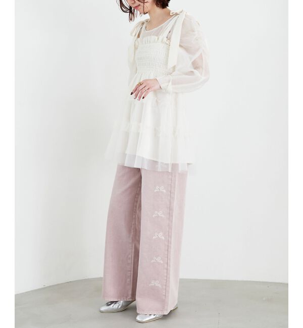 MAJESTICLEGON「シアーパワショルトップス」|シャツ・ブラウス|