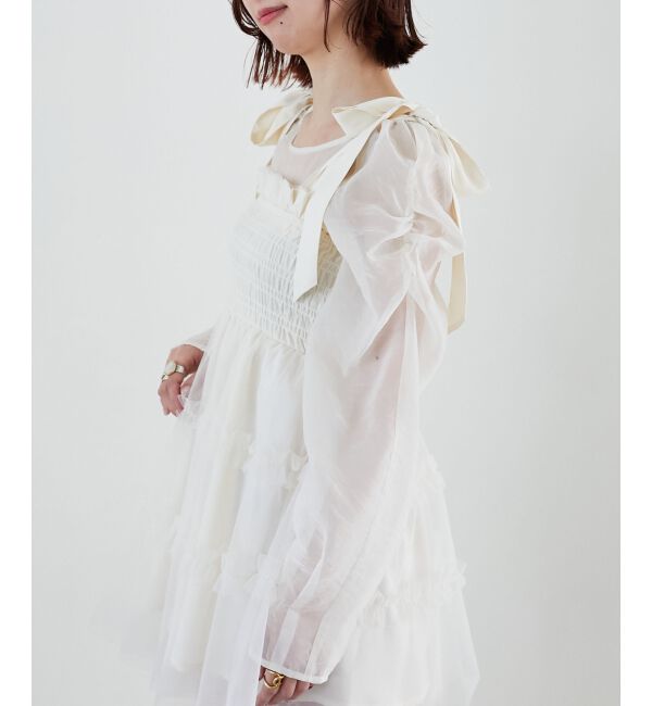 MAJESTICLEGON「シアーパワショルトップス」|シャツ・ブラウス|