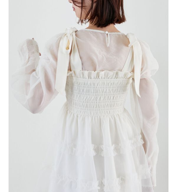 MAJESTICLEGON「シアーパワショルトップス」|シャツ・ブラウス|