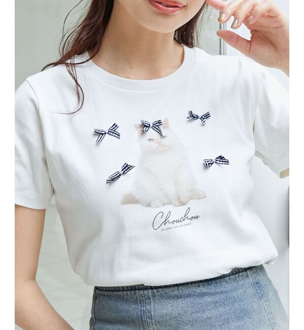 MAJESTICLEGON「リボンモチーフTシャツ」|Tシャツ・カットソー|