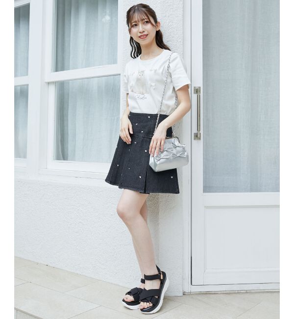 MAJESTICLEGON「リボンモチーフTシャツ」|Tシャツ・カットソー|