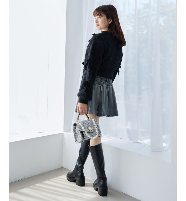 MAJESTICLEGON「パールチェーンクラシカルバッグ」|ショルダー・メッセンジャー|