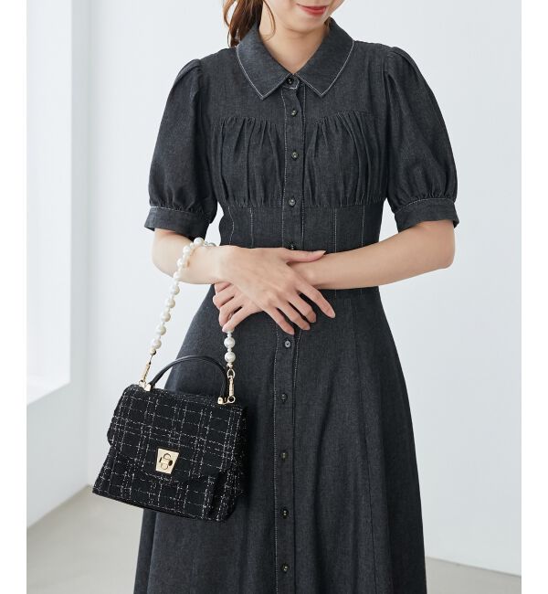 MAJESTICLEGON「パールチェーンクラシカルバッグ」|ショルダー・メッセンジャー|