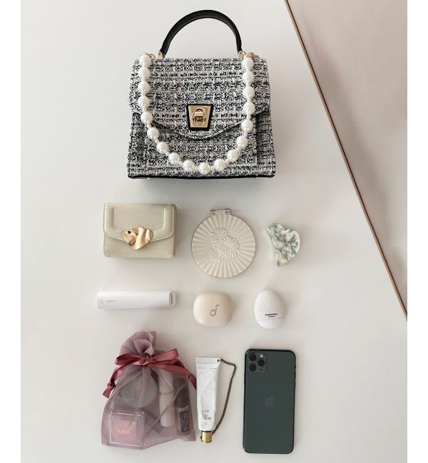 MAJESTICLEGON「パールチェーンクラシカルバッグ」|ショルダー・メッセンジャー|