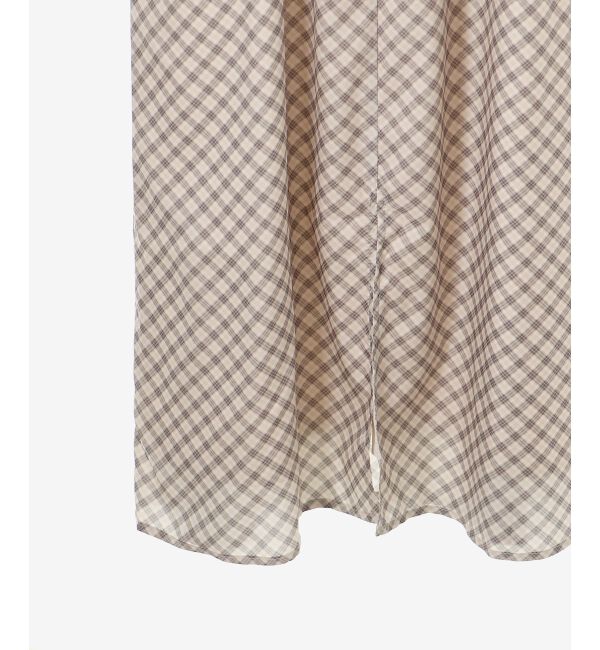 MAJESTICLEGON「プチフリルチェックキャミワンピース」|ワンピース|