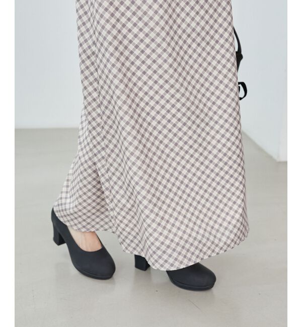 MAJESTICLEGON「プチフリルチェックキャミワンピース」|ワンピース|