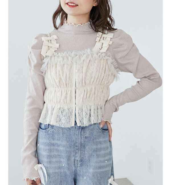 MAJESTICLEGON「Ladyライクパワショルトップス」|Tシャツ・カットソー|