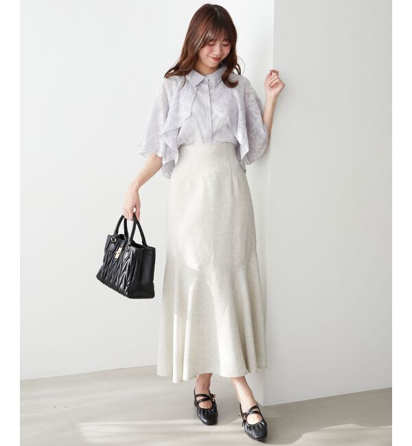  「シアーケープブラウス」|シャツ・ブラウス|