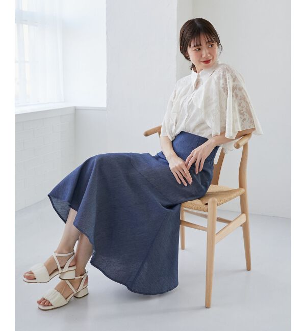  「シアーケープブラウス」|シャツ・ブラウス|