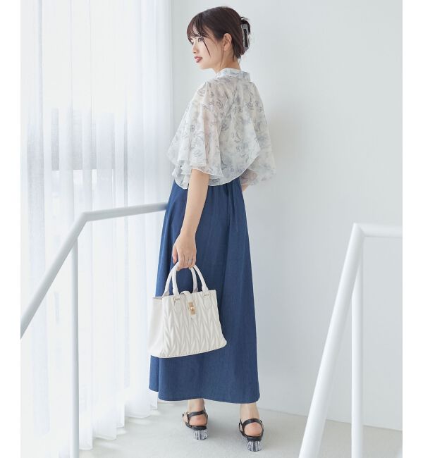  「シアーケープブラウス」|シャツ・ブラウス|