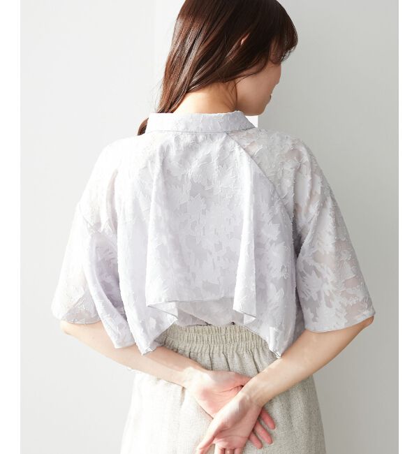  「シアーケープブラウス」|シャツ・ブラウス|