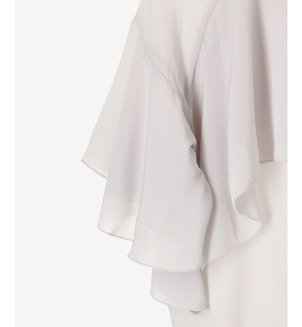  「シアーケープブラウス」|シャツ・ブラウス|