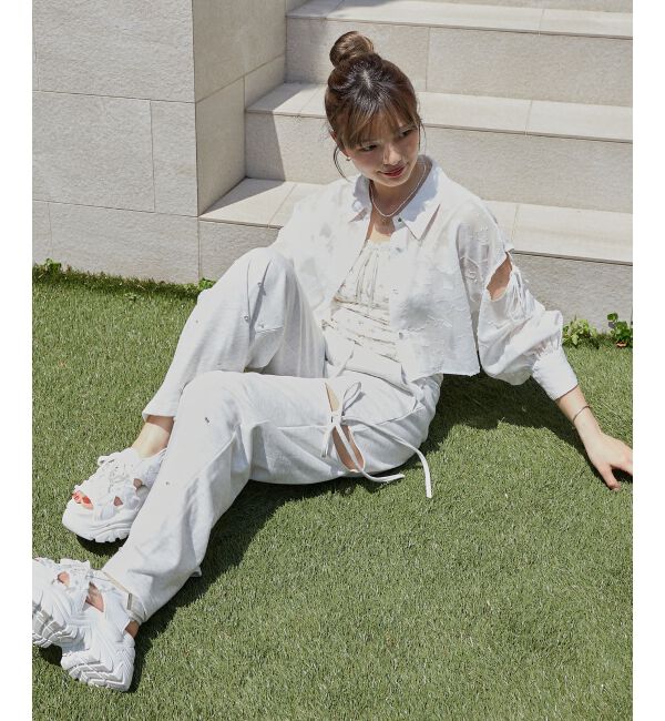  「オープンショルダーショートシャツ」|シャツ・ブラウス|