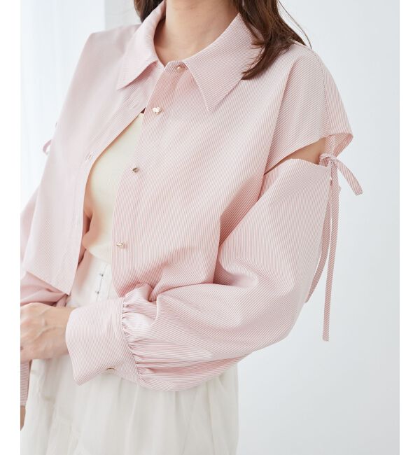  「オープンショルダーショートシャツ」|シャツ・ブラウス|