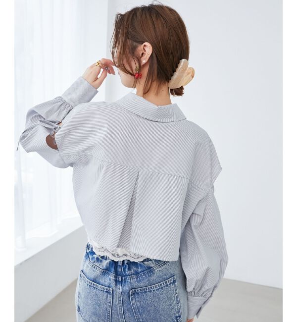  「オープンショルダーショートシャツ」|シャツ・ブラウス|