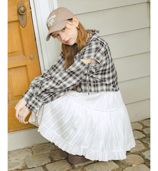  「オープンショルダーショートシャツ」|シャツ・ブラウス|