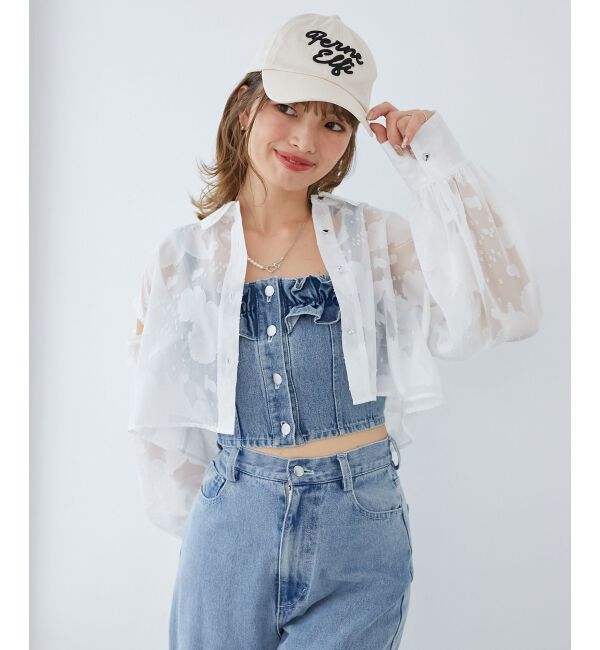  「オープンショルダーショートシャツ」|シャツ・ブラウス|