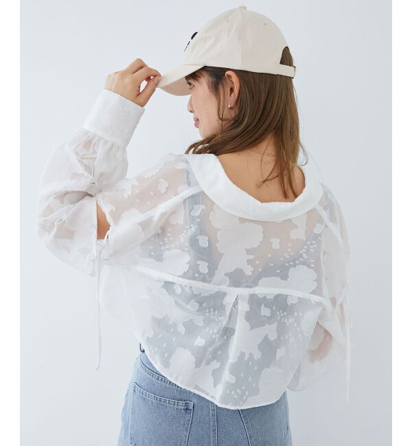  「オープンショルダーショートシャツ」|シャツ・ブラウス|