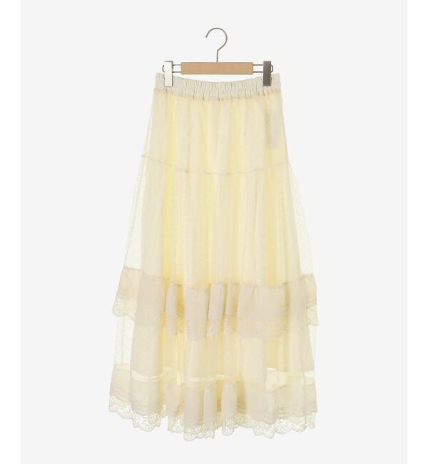  「ティアードレースフリルスカート」|スカート|