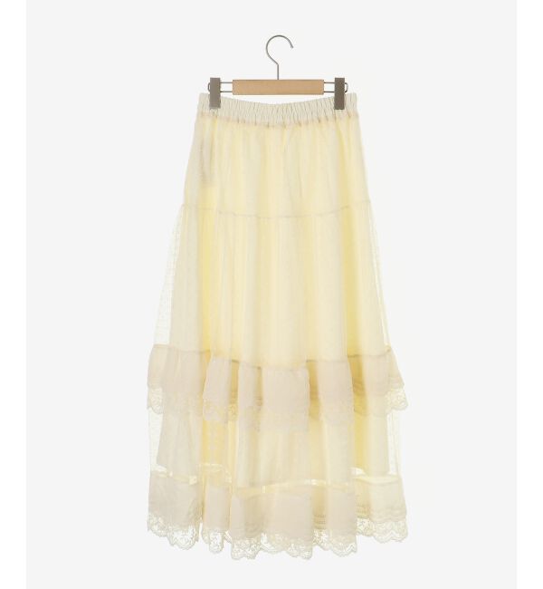  「ティアードレースフリルスカート」|スカート|