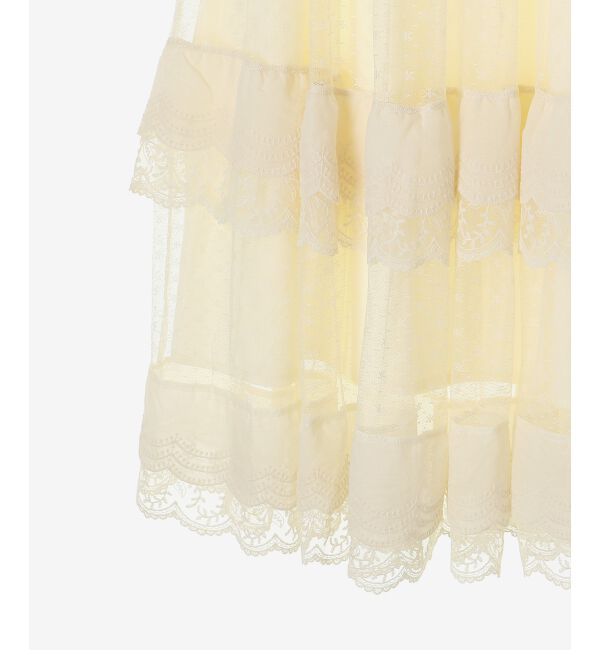  「ティアードレースフリルスカート」|スカート|