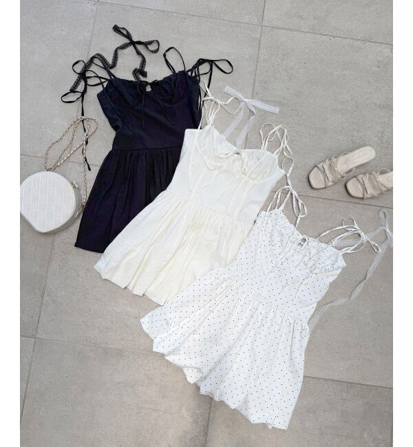  「レースチョーカーセットバルーンミニワンピ」|ワンピース|