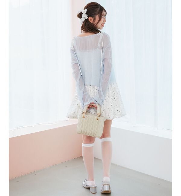  「レースチョーカーセットバルーンミニワンピ」|ワンピース|