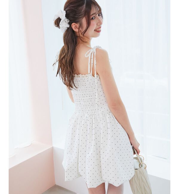  「レースチョーカーセットバルーンミニワンピ」|ワンピース|