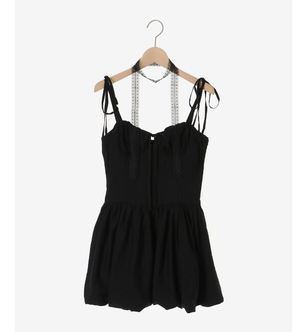  「レースチョーカーセットバルーンミニワンピ」|ワンピース|