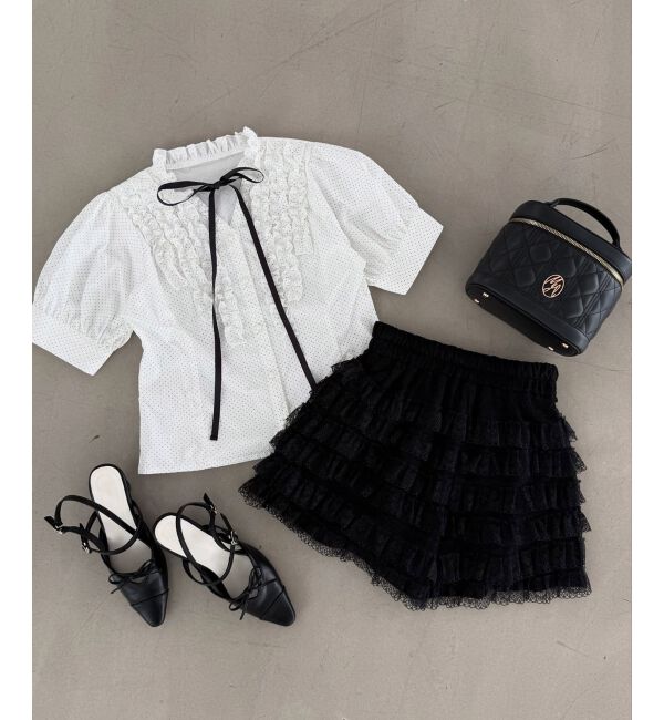  「リボンフリルブラウス」|シャツ・ブラウス|