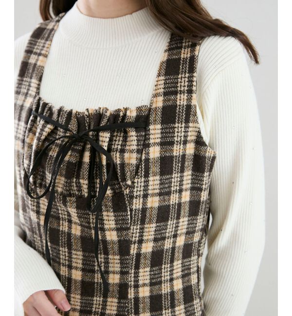  「キラキラハイネックニット」|ニット・セーター|アイボリー