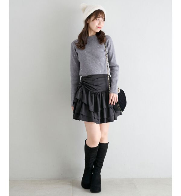  「キラキラハイネックニット」|ニット・セーター|