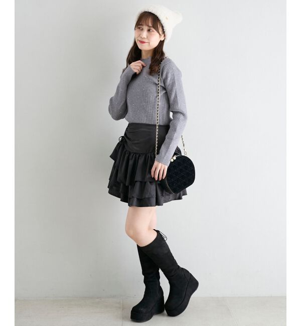  「キラキラハイネックニット」|ニット・セーター|