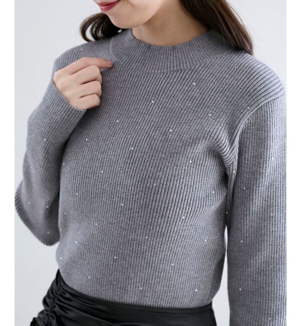  「キラキラハイネックニット」|ニット・セーター|