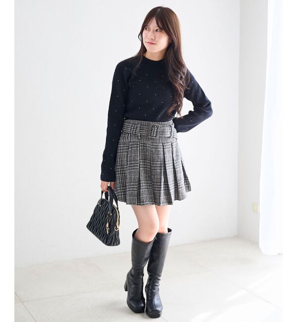  「キラキラハイネックニット」|ニット・セーター|