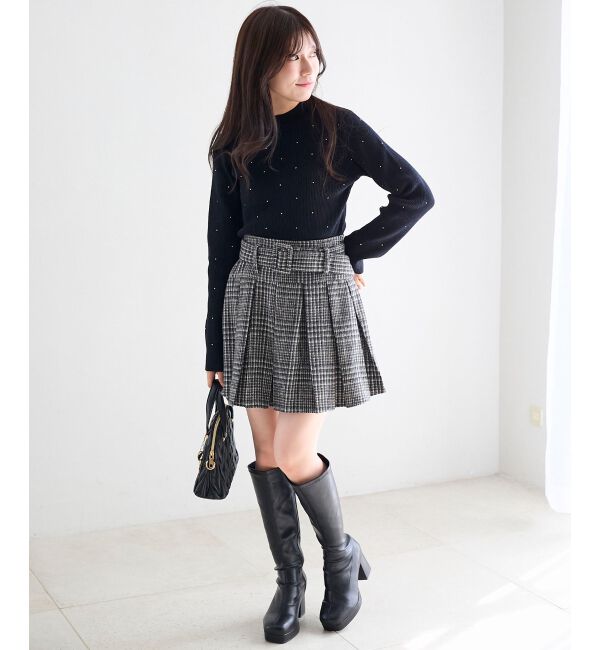  「キラキラハイネックニット」|ニット・セーター|