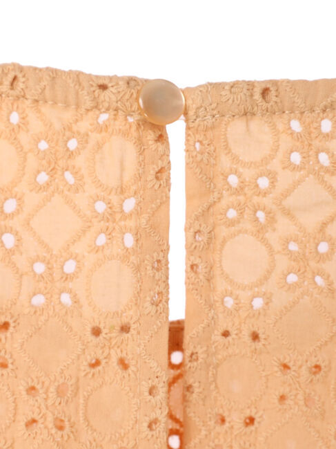 earth music&ecology「袖フリルレースプルオーバー」|Tシャツ・カットソー|