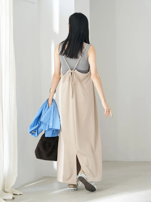 earth music&ecology「バックリボンキャミワンピース」|ワンピース|