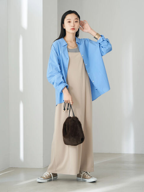 earth music&ecology「バックリボンキャミワンピース」|ワンピース|