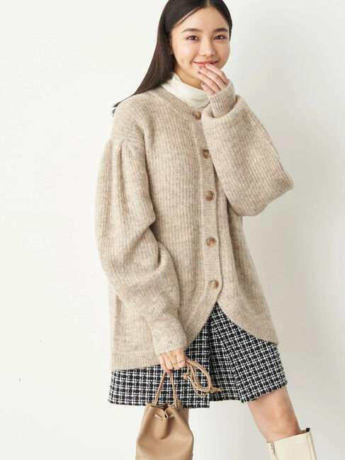 earth music&ecology「ヘアリーニットカーディガン」|カーディガン|